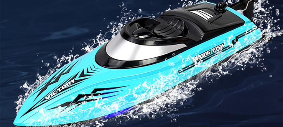 80 2 - High speed four channel wireless remote control ship model, taking you to experience extreme speed on water!