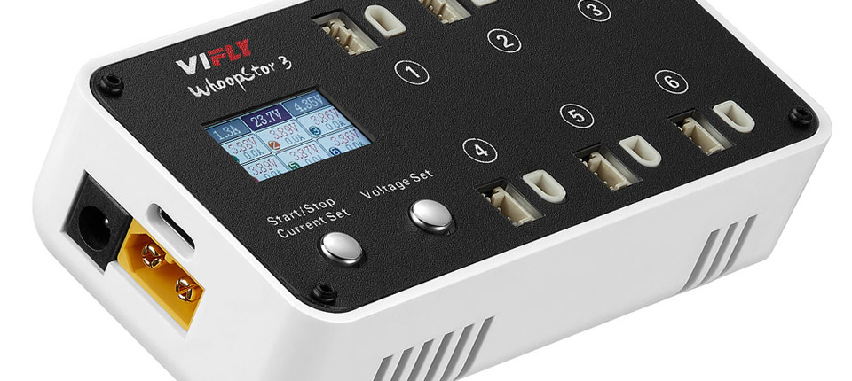 VIFLY WhoopStor 3 V3 40W 1.3A+ 6-Port DC 1S LiPo Battery Charger/Discharger Review 9 7 - VIFLY WhoopStor 3 V3 40W 1.3A+ 6-Port DC 1S LiPo Battery Charger/Discharger Review