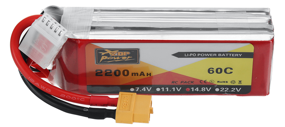 95 3 - ZOP Power 14.8V 2200mAh 60C 4S LiPo Battery